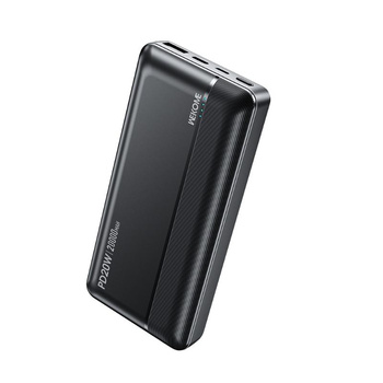 WEKOME WP-04 Pop Digital Series - Power bank 20000 mAh gyors töltés USB-C PD 20W + USB-A QC3.0 18W (fekete)