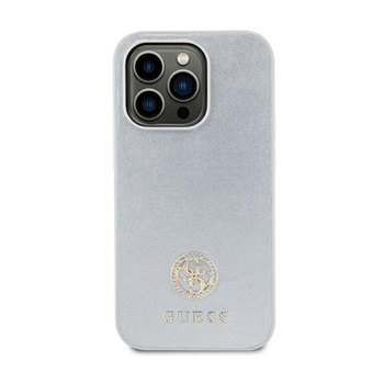 Guess 4G Strass Metal Logo - iPhone 15 Case (silver)