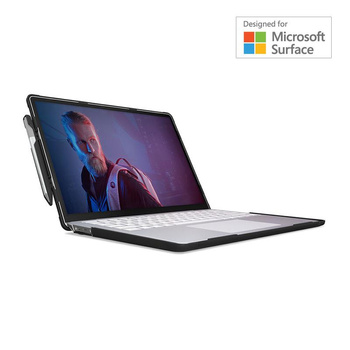 STM Dux Hardshell - Gepanzerte Tasche für Microsoft Surface Laptop 2 / 3 / 4 / 5 (Schwarz)