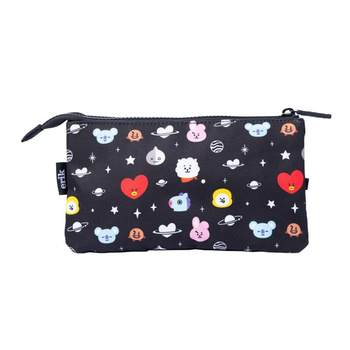 Line Friends BT21 - Federmäppchen / Schminktasche mit Fächern