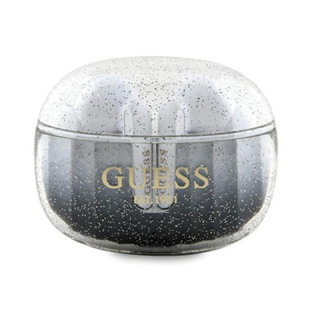 Guess Glitter Gradient - sluchátka Bluetooth TWS + nabíjecí pouzdro (černá)