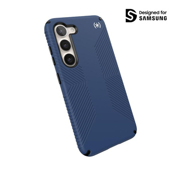 Speck Presidio2 Grip - protiskluzové pouzdro pro Samsung Galaxy S23 (Coastal Blue/Black)