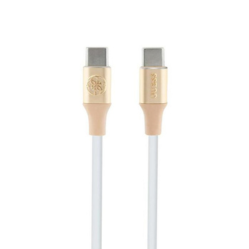 Guess Ebossed Logo - USB-C to USB-C Fast Charging cable 1.5m (gold)