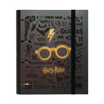 Harry Potter - A4 binder (4 rings, rubber band)