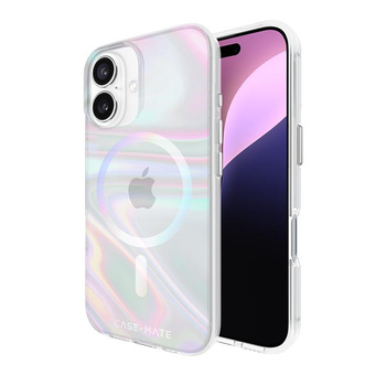 Case-Mate Soap Bubble MagSafe - Etui iPhone 16 (Iridescent)