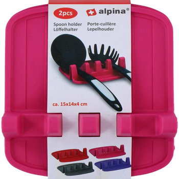 Alpina - Porte-cuillère / porte-ustensiles de cuisine 2 pcs. (rose)