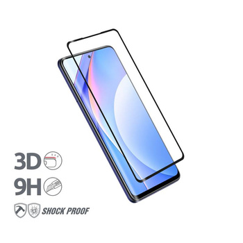 Crong 3D Armour Glass - 9H Full Glue gehärtetes Glas für den gesamten Bildschirm des Xiaomi Mi 10T Lite