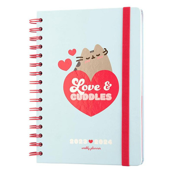 Pusheen - Kalender / Wochenplaner 2023/2024 aus der Purrfect Love Kollektion (14,8 x 21 cm)