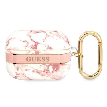 Guess Marmorriemen - Airpods Pro Gehäuse (Rosa)