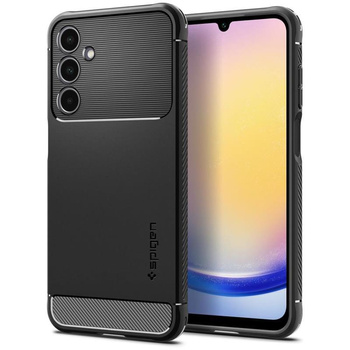 Spigen Rugged Armor - Gehäuse für Samsung Galaxy A25 5G (Schwarz)