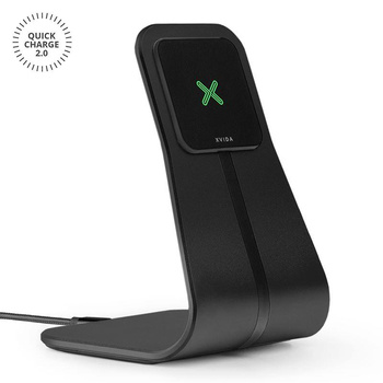 XVIDA Fast Charging Desk Stand - Kabelloses Ladegerät mit Magnethalterung, Aluminium (QC 2.0)