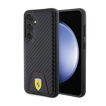 Ferrari Carbon Stitched Bottom - Samsung Galaxy S24 Case (black)