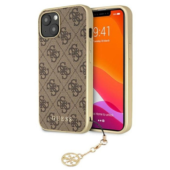 Guess 4G Charms Collection - iPhone 13 Case (brown)