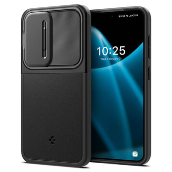 Spigen Optik Armor - Gehäuse für Samsung Galaxy S24 (Schwarz)