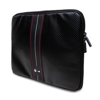 BMW Carbon Red Stripes Sleeve - Etui na notebook 15" / 16" (czarny)