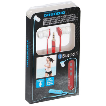 Grundig - In-Ear-Kopfhörer mit Bluetooth-Adapter (rot)