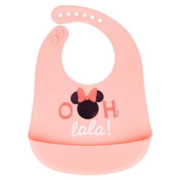 Minnie Mouse - Bavette en silicone avec poche (rêves indigo)