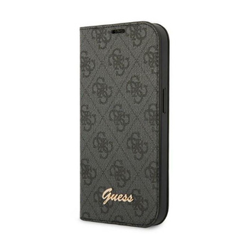 Guess 4G Metal Camera Outline Booktype Case - iPhone 14 Plus Case (black)