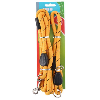 Leash 150 cm + collar 45 cm (yellow)