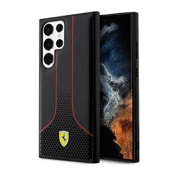 Ferrari Perforated 296P Collection - Etui Samsung Galaxy S23 Ultra (czarny)