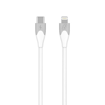 Energizer Classic - Připojovací kabel USB-C k Lightning s certifikací MFi 2 m (bílý)