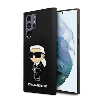 Karl Lagerfeld Silikon NFT Ikonik - Samsung Galaxy S23 Ultra Tasche (schwarz)