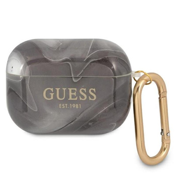 Guess Marble Est. - Airpods Pro Tasche (schwarz)