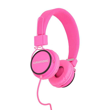 Grundig - Neon in-ear headphones (pink)