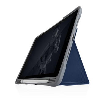 STM Dux Plus Duo - Etui pancerne iPad 10.2" (2021-2019) MIL-STD-810G z funkcją ładowania Apple Pencil (Midnight Blue)