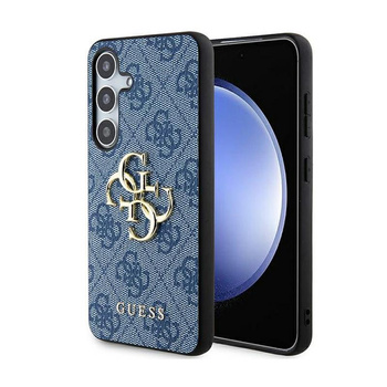 Guess 4G Big Metal Logo - pouzdro pro Samsung Galaxy S24+ (modré)