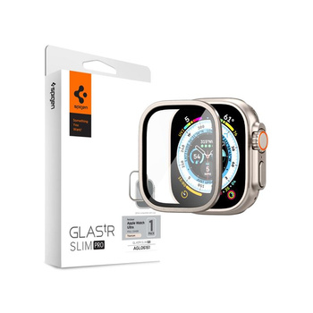 Spigen Glas.TR Slim Pro - Verre trempé pour Apple Watch Ultra 49 mm (Titanium)