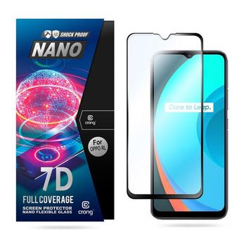 Crong 7D Nano Flexible Glass - 9H hibrid üveg a teljes képernyőre OPPO realme C11