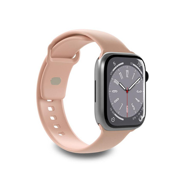 PURO ICON - Elastic Strap for Apple Watch 38/40/41 mm (S/M & M/L) (Dusty Pink)