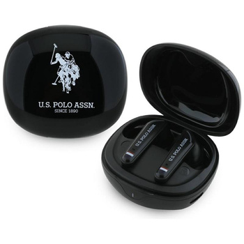 US Polo Assn DH Logo - TWS headphones + charging case (black)