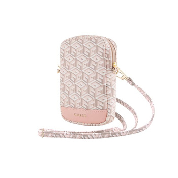 Guess Zip GCube Bottom Stripe - Phone Bag (rose)