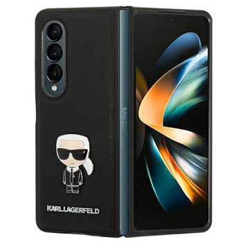 Karl Lagerfeld Saffiano Ikonik - Étui Samsung Galaxy Z Fold 4 (noir)