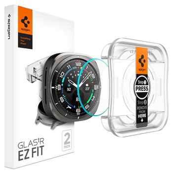 Spigen GLAS.TR EZ FIT 2-Pack - Verre trempé pour Samsung Galaxy Watch Ultra 47 mm (2 pcs)