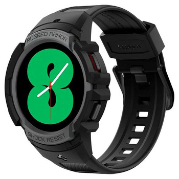 Spigen Rugged Armor Pro - řemínek + pouzdro pro Samsung Galaxy Watch 4 / 5 44 mm (Graphite)