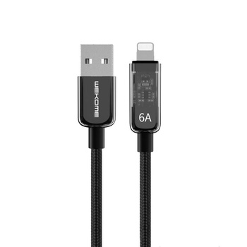 WEKOME WDC-180 Vanguard Series - Kabel pro rychlé nabíjení z USB-A na Lightning 1 m (černý)