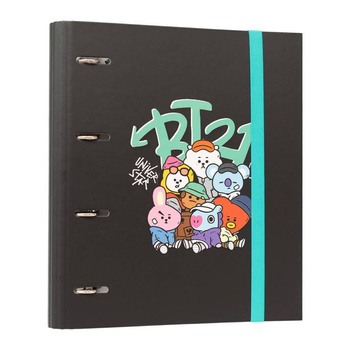 BT21 - A4 binder from the Street Mood collection (4 rings, rubber band)