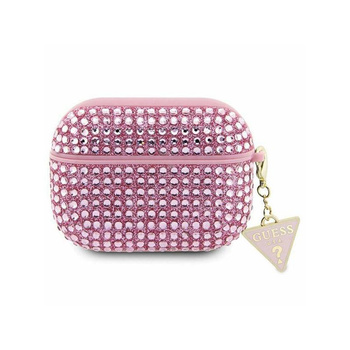 Guess Rhinestone Triangle Charm - Etui AirPods 3 (różowy)