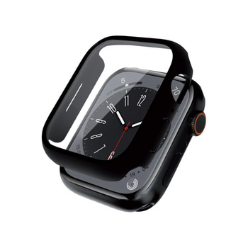 Crong Hybrid Watch Case - Boîtier avec verre pour Apple Watch 41mm (Noir)