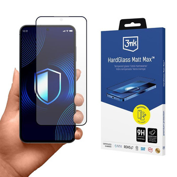 3mk HardGlass Matt Max - Matt edzett üveg Samsung Galaxy S25 készülékhez