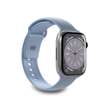 PURO ICON - Elastic Strap for Apple Watch 42/44/45/49 mm (S/M & M/L) (Powder Blue)