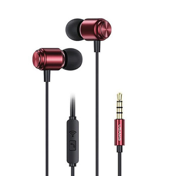 USAMS EP-44 - 3.5 mm stereo jack headphones (red)