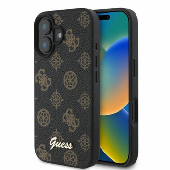 Guess Peony Script MagSafe - iPhone 16 Case (noir)