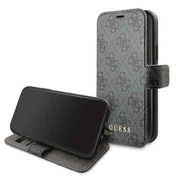 Guess Booktype 4G Charms Collection - Etui iPhone 11 z kieszeniami na karty (czarny)