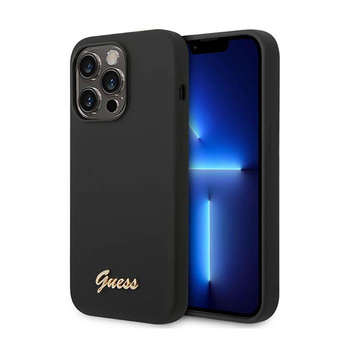 Guess Silicone Vintage - iPhone 14 Pro Max Case (black)