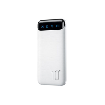 WEKOME WP-161 - Power banka 10000 mAh Super nabíjení 2xUSB-A LED (bílá)