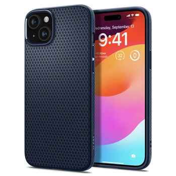 Spigen Liquid Air - Case for iPhone 15 (Navy Blue)